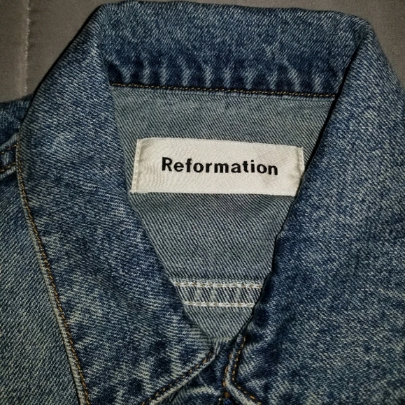 Reformation Crop Jean Jacket - Picture 7 of 9